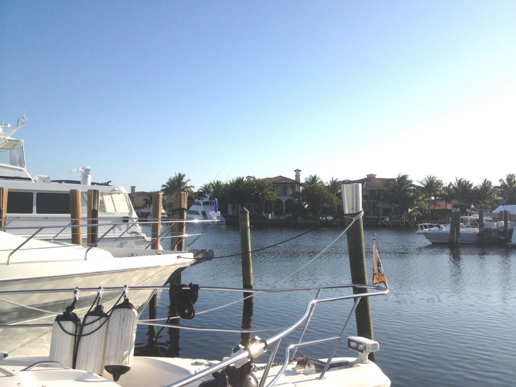 04 Looking Northeast Over Champ III Bow at Lighthouse Point Yacht Club