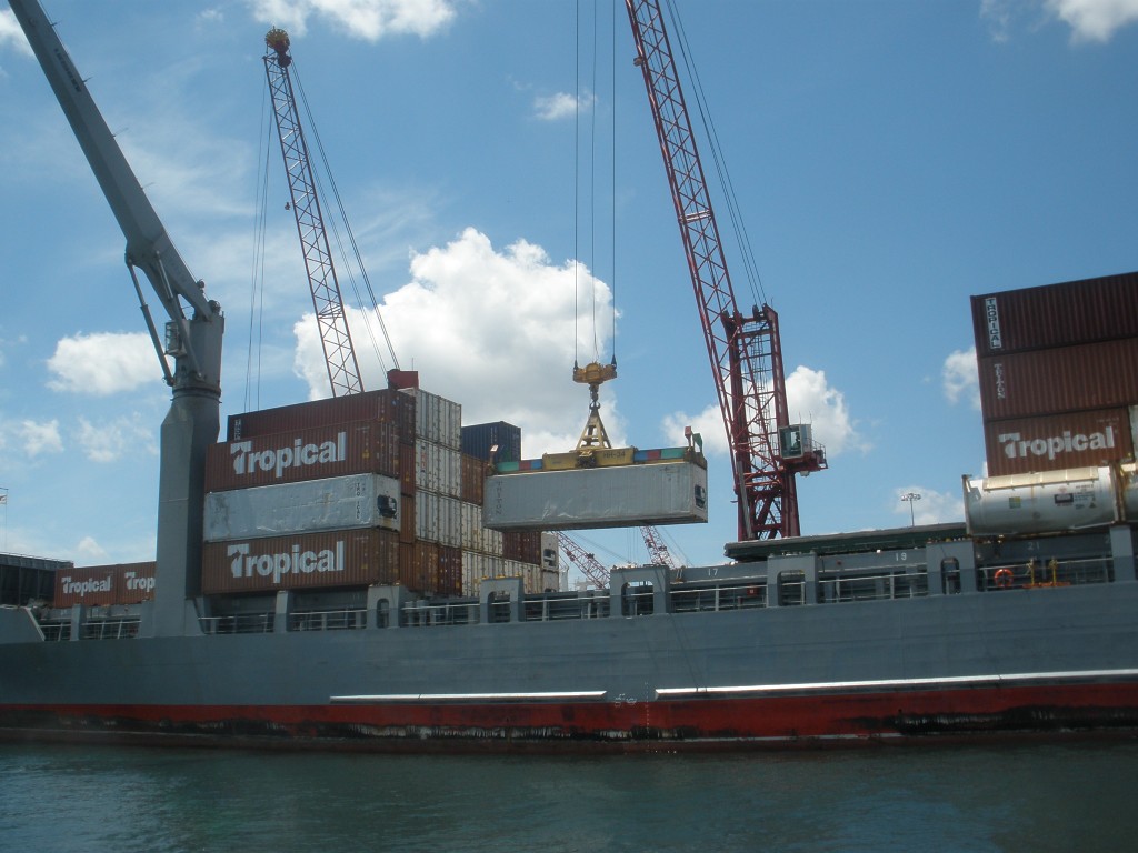 13-Container-Ship-Being-Loaded-at-Port-Of-West-Palm-Beach